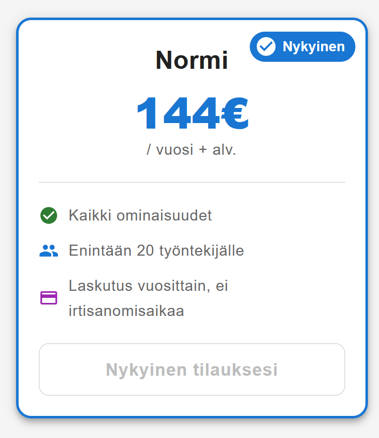 Tilausten hallinta ja muokkaus